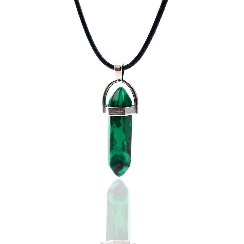 DAYOSHOP - Collar Cuarzo Malaquita Mas Estuche