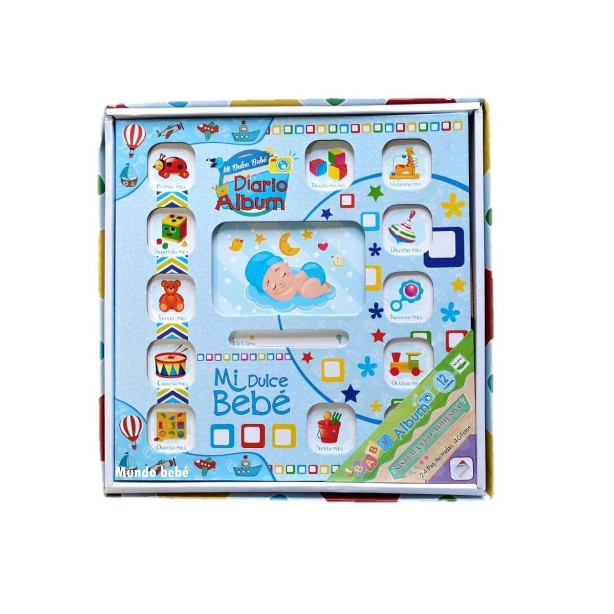 MUNDO BEBE - Album diario de fotos bebe niño recuerdos grande bebé