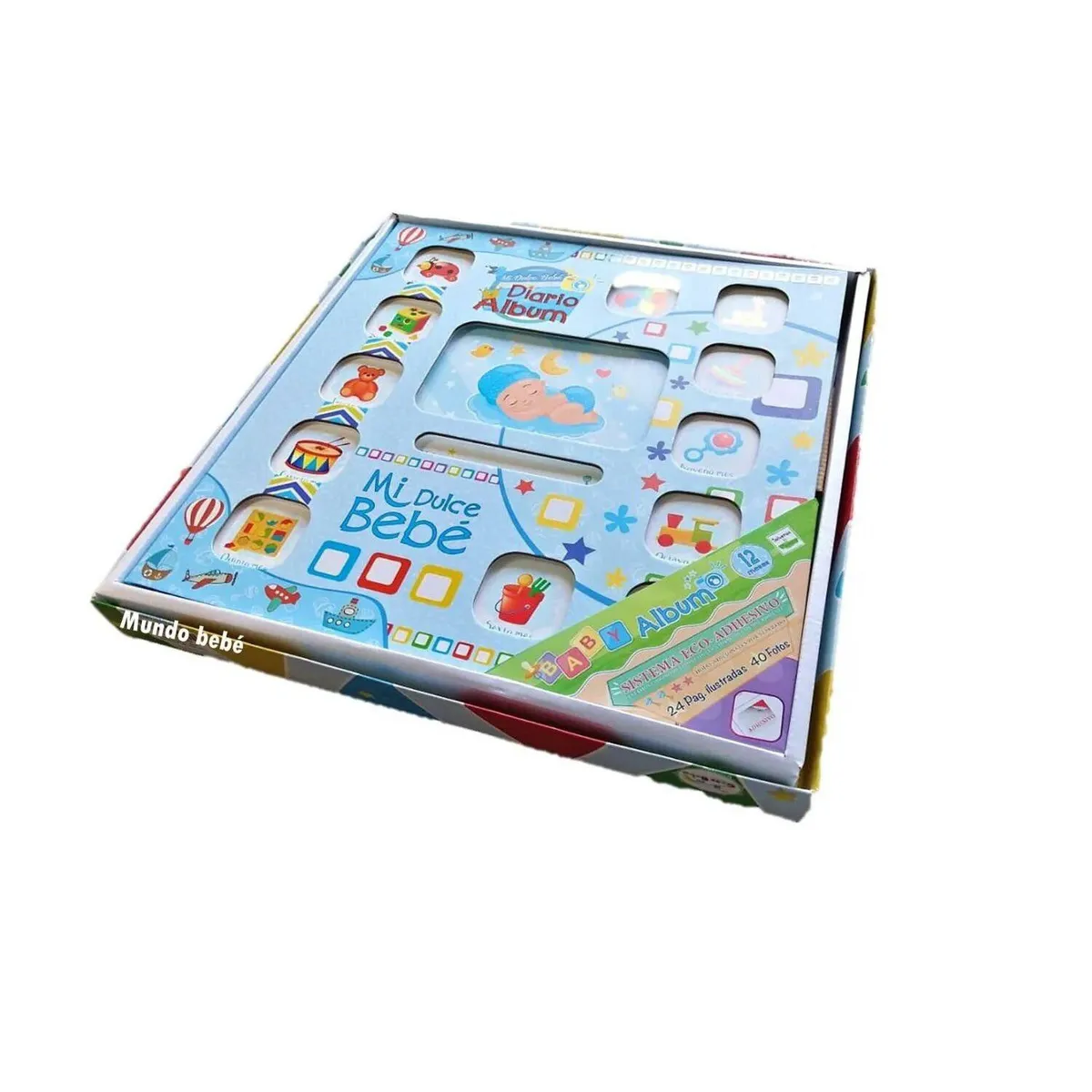 MUNDO BEBE - Album diario de fotos bebe niño recuerdos grande bebé