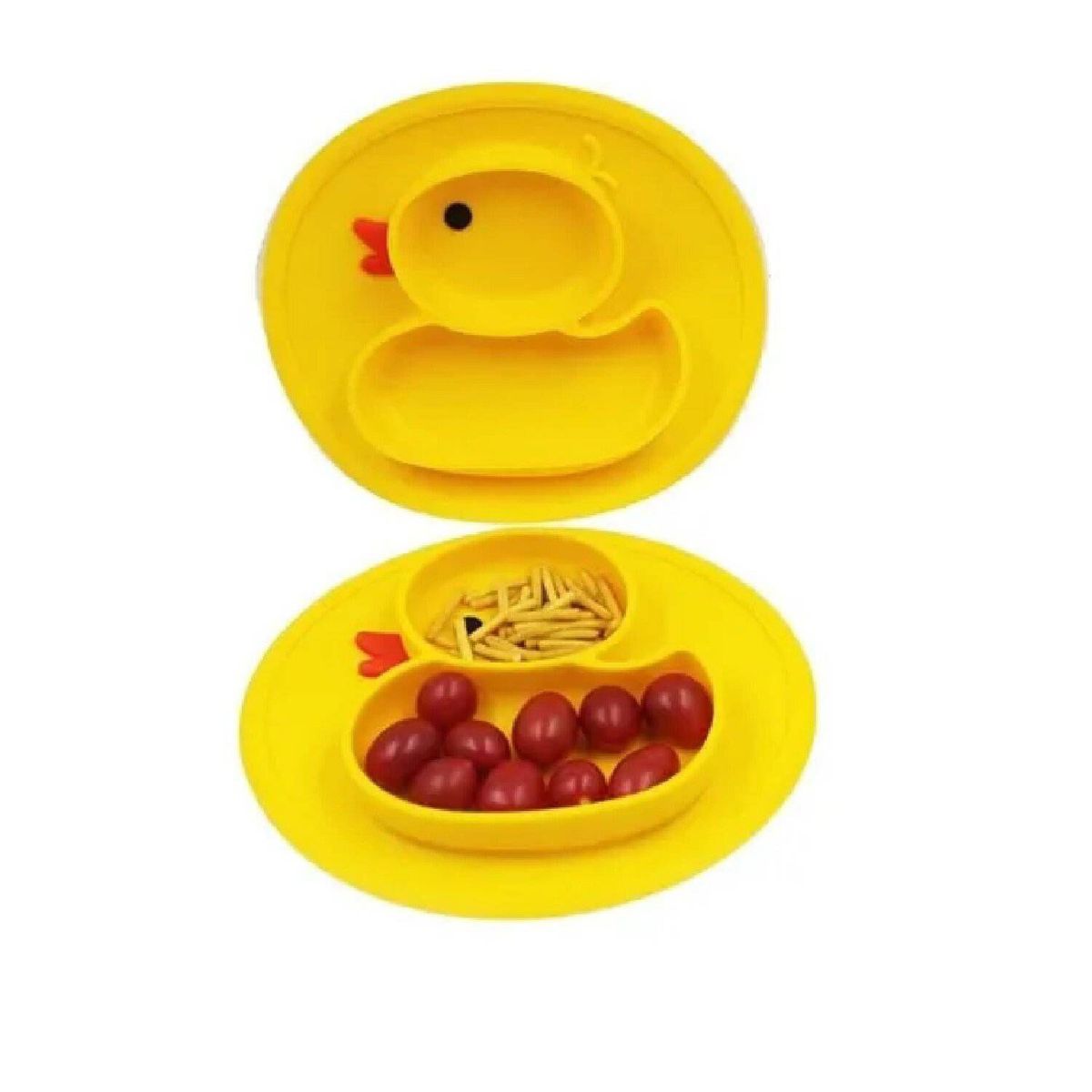 MUNDO BEBE - Plato siliconado para bebe antideslizante para bebé