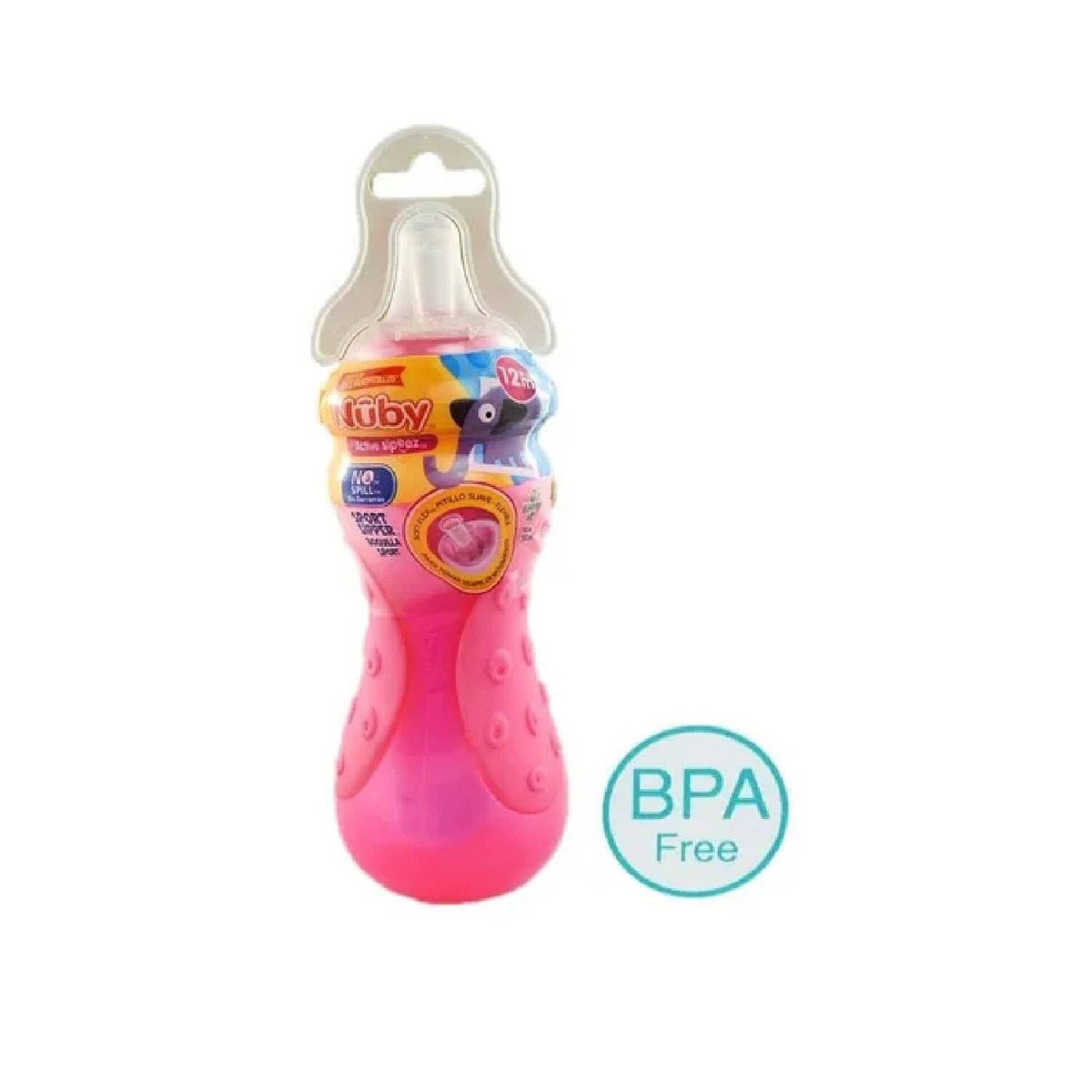MUNDO BEBE - Vaso pitillo bebé antigoteo rosa