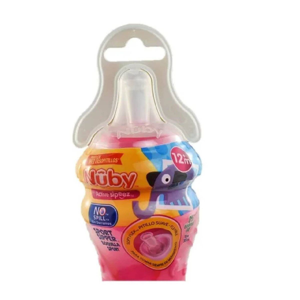 MUNDO BEBE - Vaso pitillo bebé antigoteo rosa