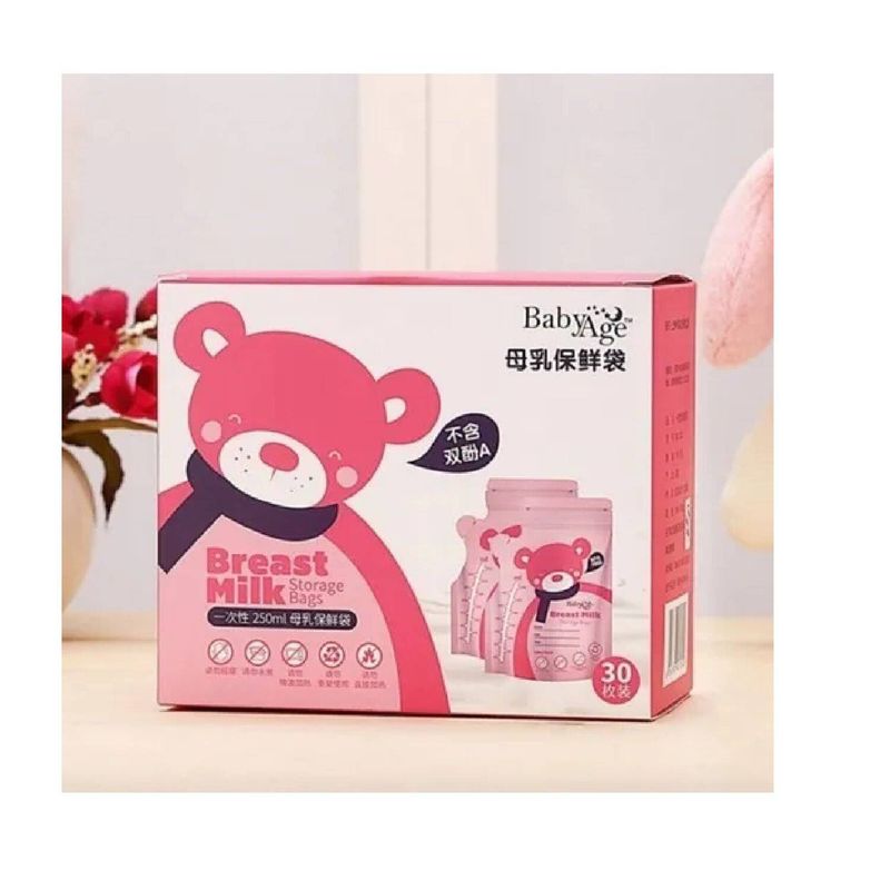 MUNDO BEBE - Bolsas babyage para leche materna 6 onz x30und