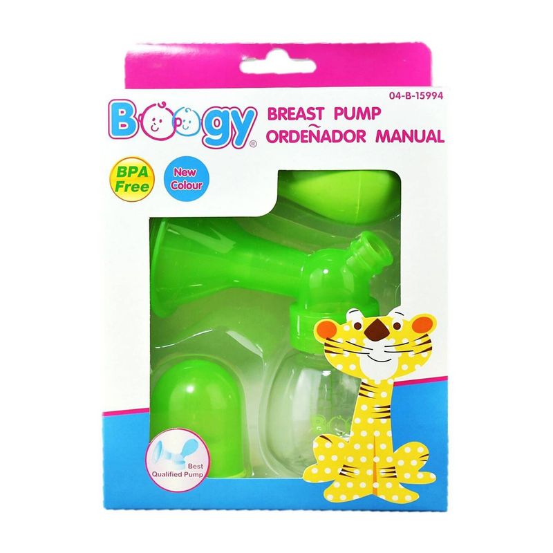 MUNDO BEBE - Extractor de leche manual tetero silicona verde
