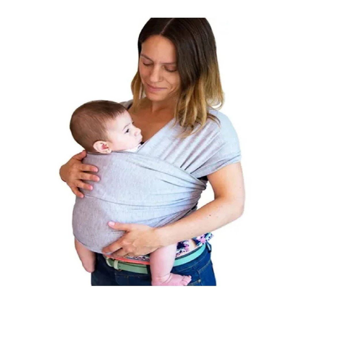 MUNDO BEBE - Cargador bebe fular  elástico para bebe