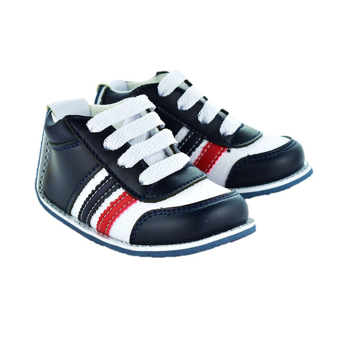 MUNDO BEBE - Zapatos bebé no tuerce tenis niño blanco azul