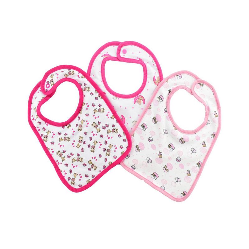MUNDO BEBE - Baberos bebé set x3 trio toalla algodón