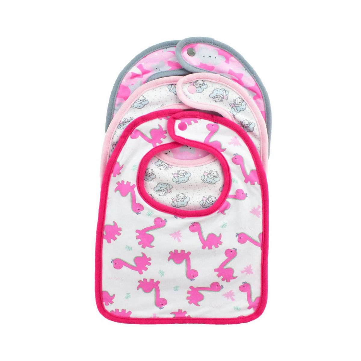 MUNDO BEBE - Baberos bebé set x3 estampados toalla