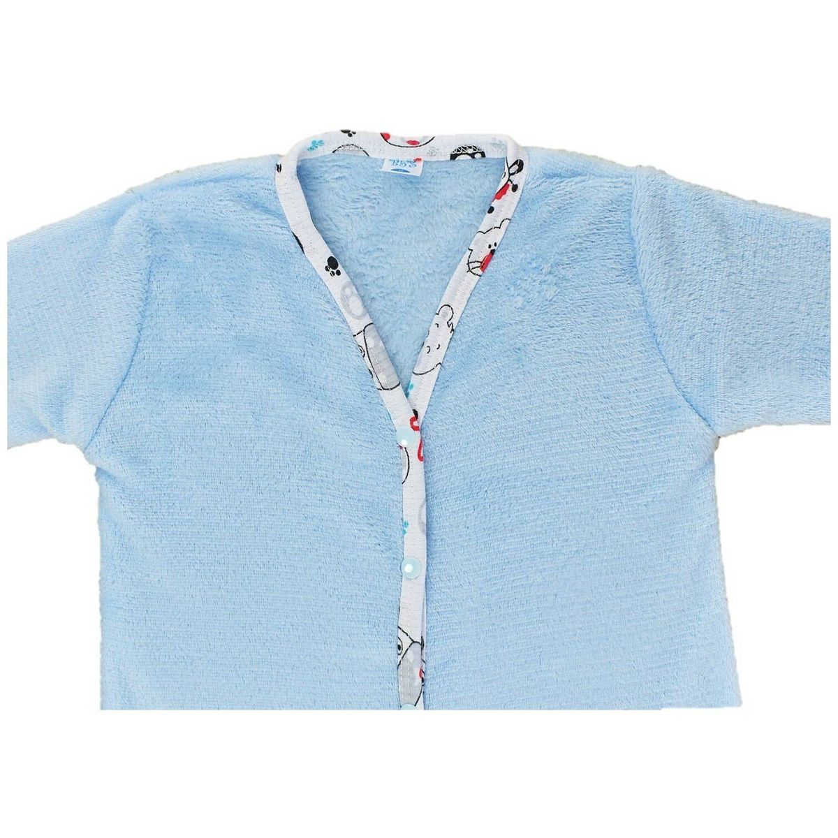 MUNDO BEBE - Pijama bebé azul térmica enteriza antialérgica