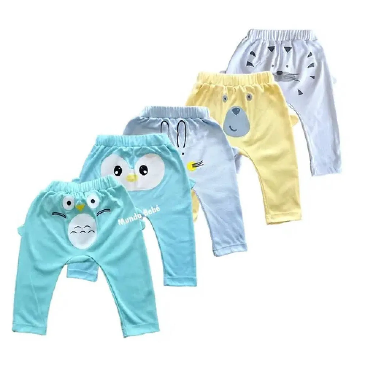 MUNDO BEBE - Pantalones  bebe niño set  x5 und para bebé.