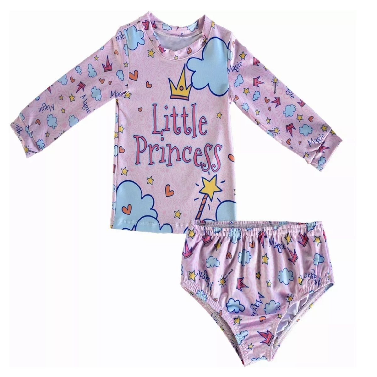 MUNDO BEBE - Vestido de baño de 2 piezas  para bebé niña