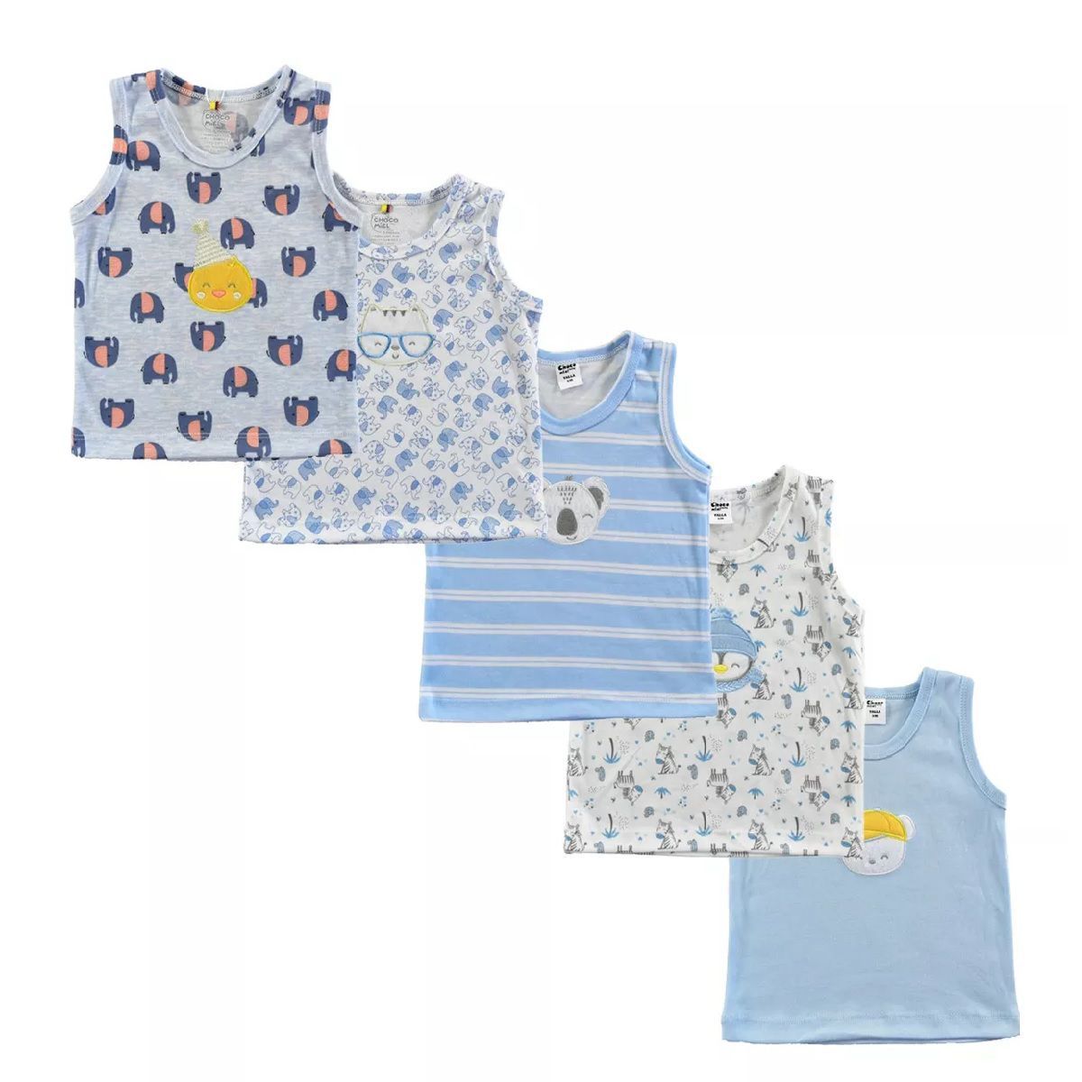 MUNDO BEBE - camisetas esqueletos para bebe niño bebé x5und