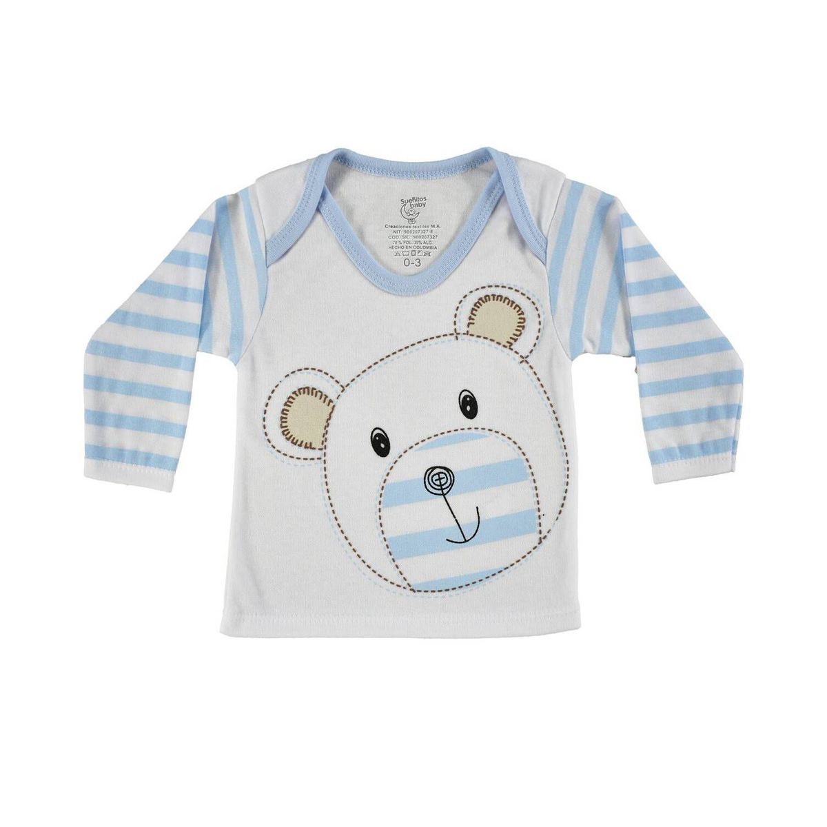 MUNDO BEBE - Pijama bebe dos piezas azul niño para bebé