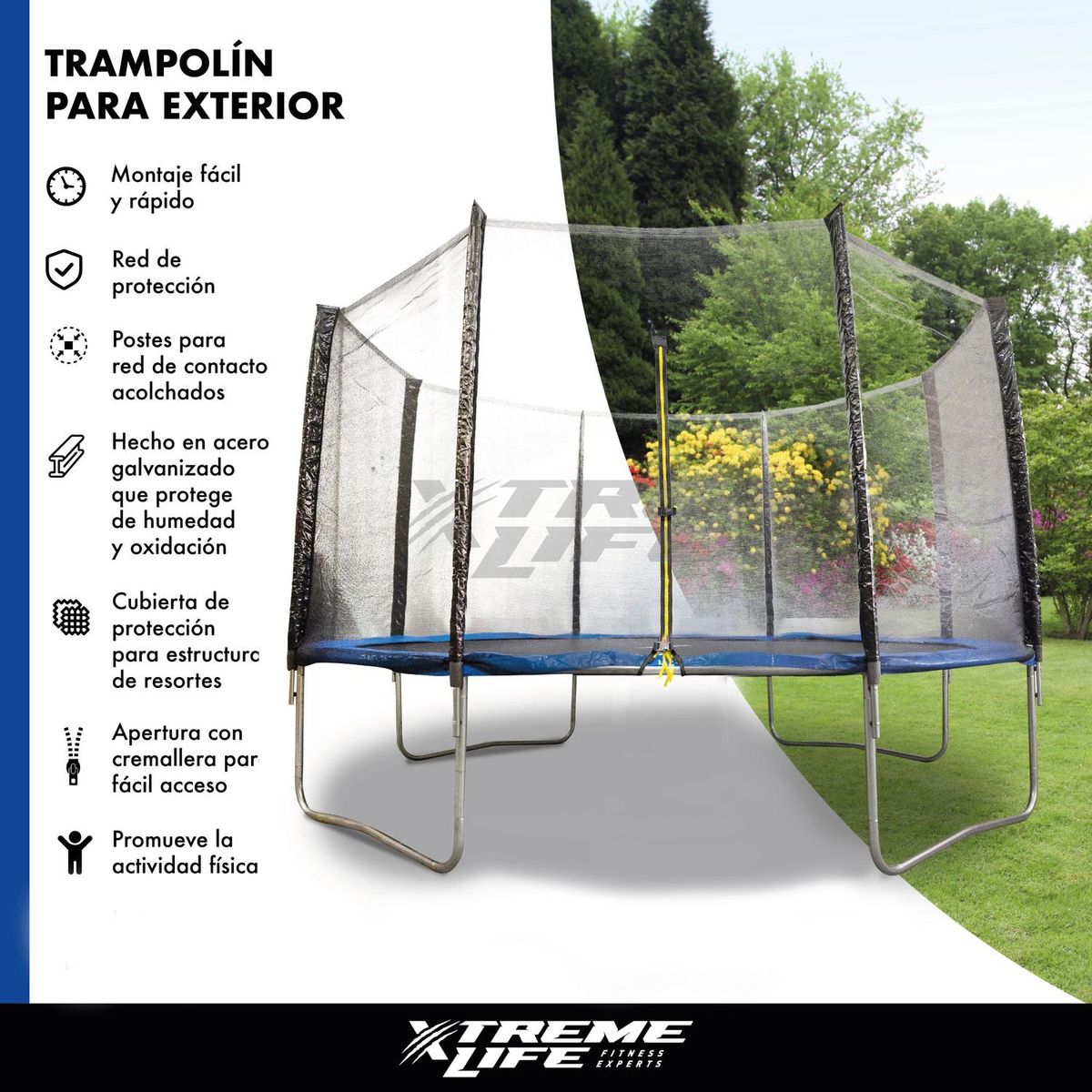 XTREME LIFE - Trampolin Saltarin 3.90 Mts Para Niños Con Malla Eventos