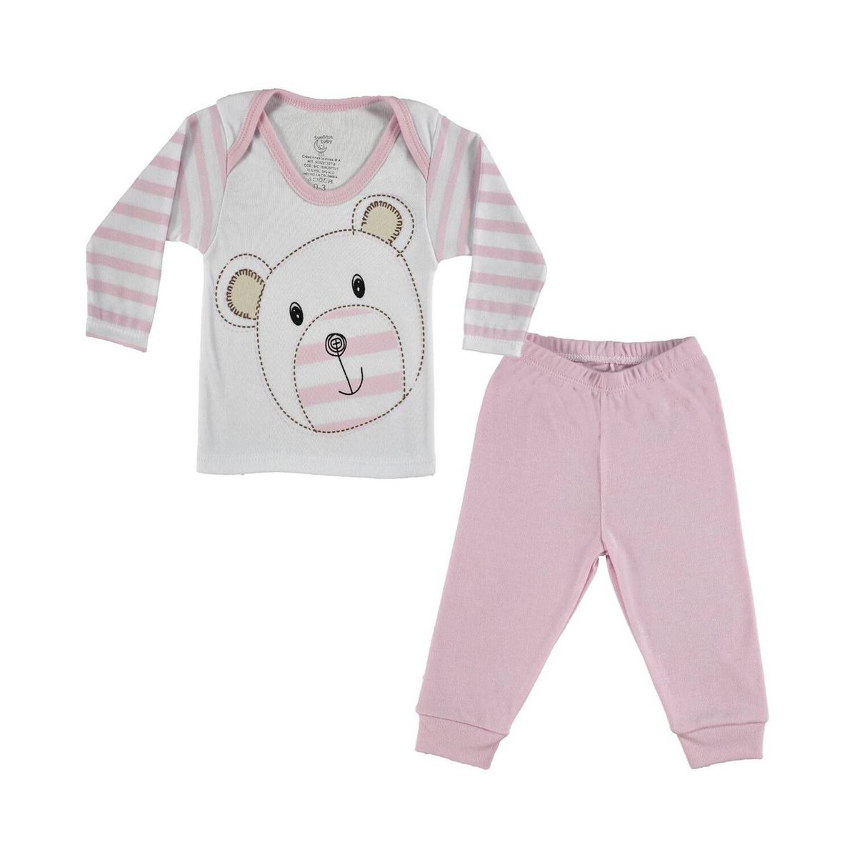 MUNDO BEBE - Pijama dos piezas para bebe niña bebé