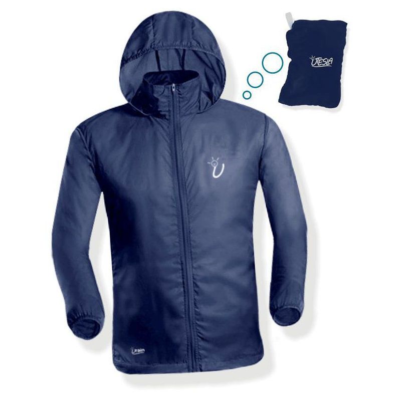 UTESLA - Chaqueta rompevientos utesla urain-azul oscuro