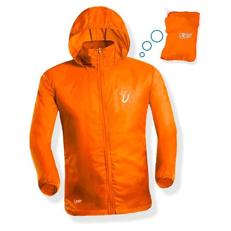 UTESLA - Chaqueta rompevientos utesla urain-naranja