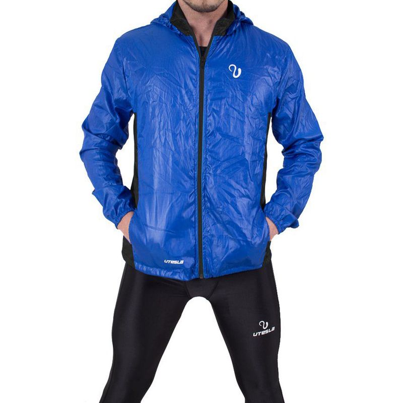 UTESLA - Chaqueta rompevientos utesla urain-combianda azulrey-negro - l