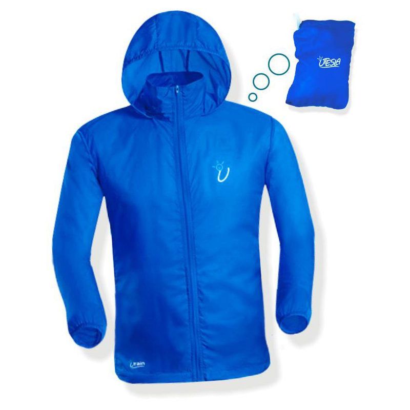 UTESLA - Chaqueta rompevientos utesla urain-azul rey