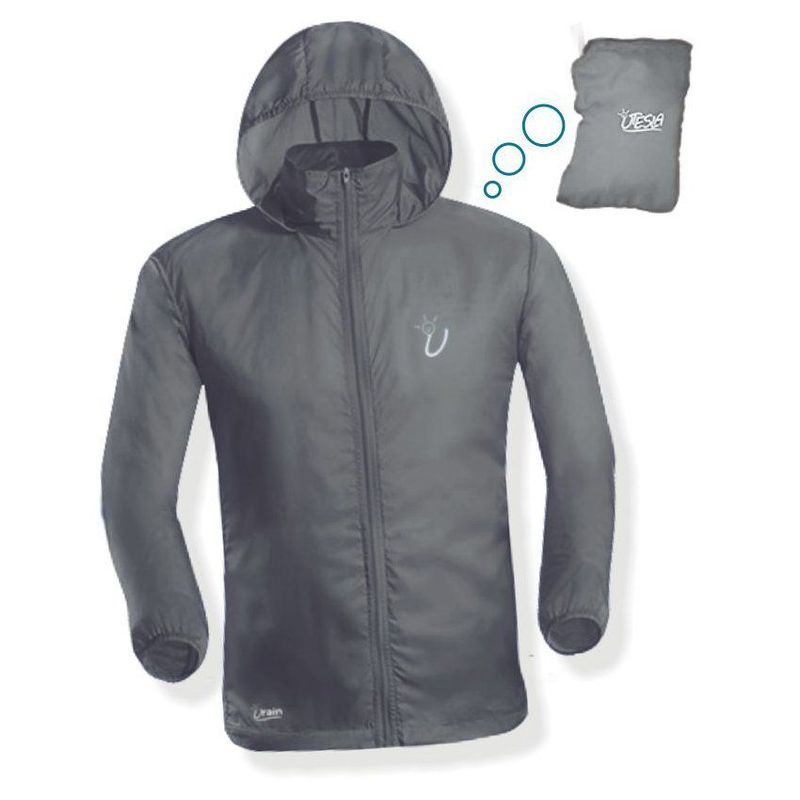 UTESLA - Chaqueta rompevientos utesla urain-gris