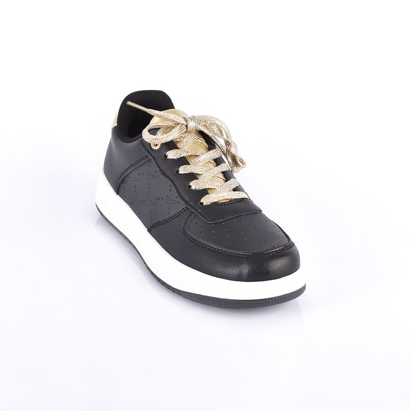 PRICE SHOES - Price Shoes Tenis Casual Mujer 702Pu19W07Negro