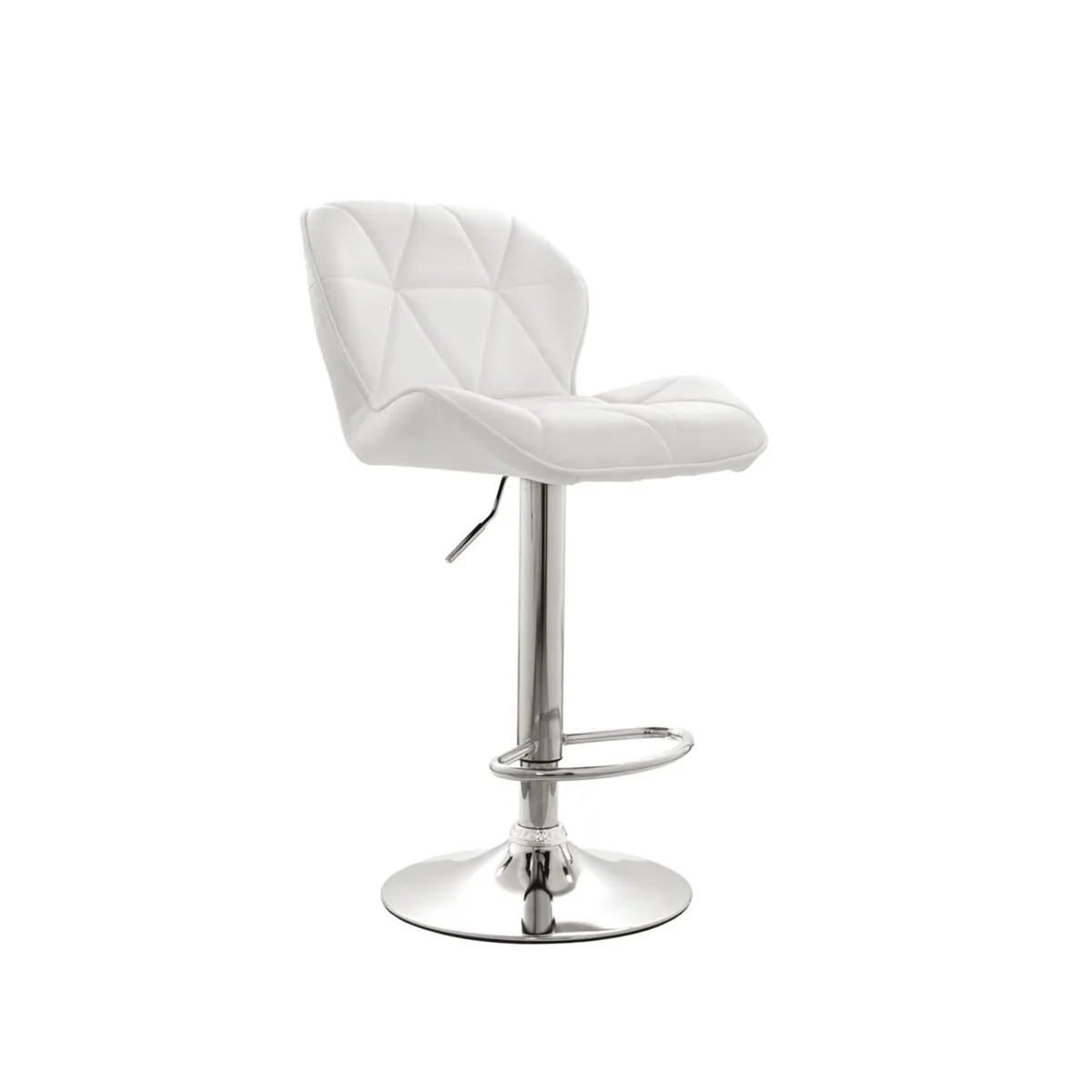 BONNO - Butaco Giratorio Para Bar Mariposa LA Blanco