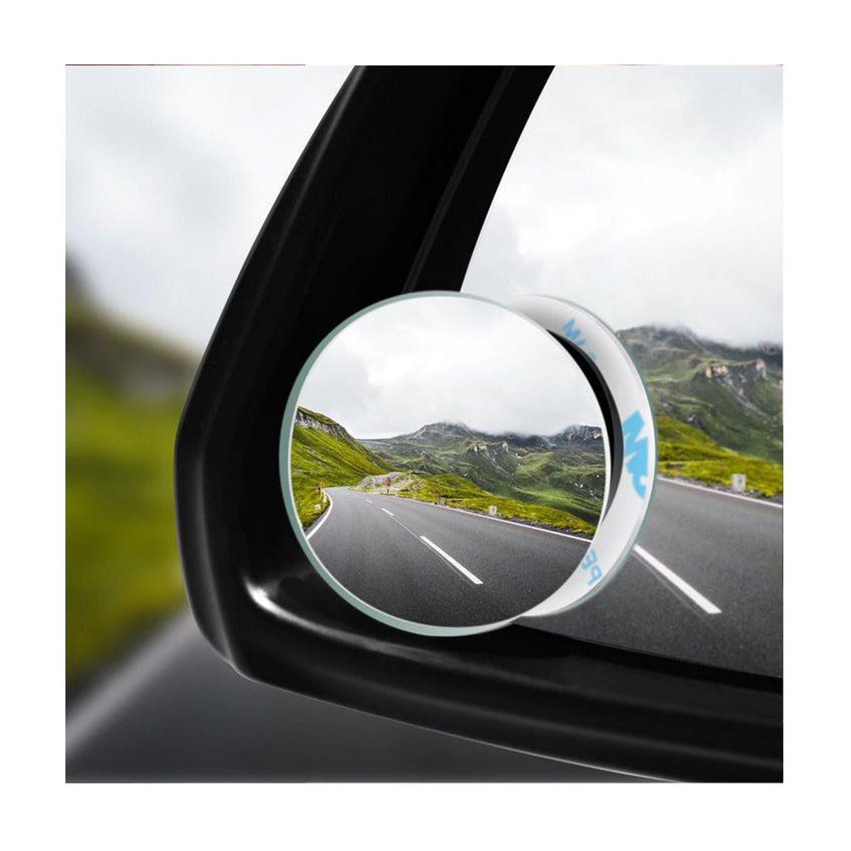 GENERICO - Espejo retrovisor punto ciego muerto 360 grados x 2 unidades