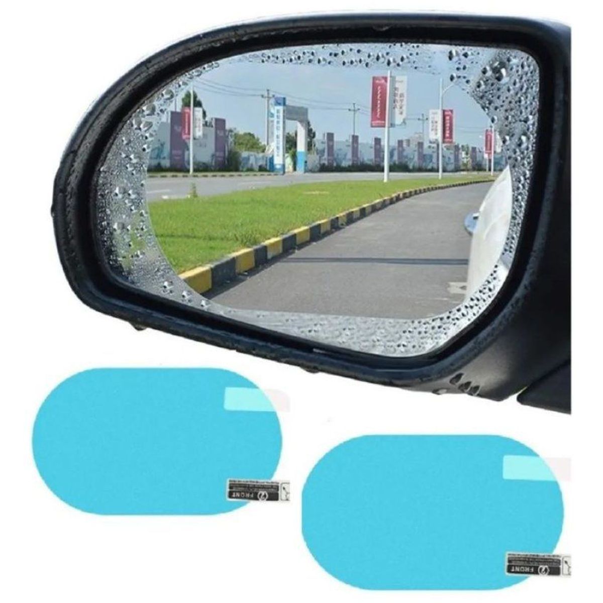 ZHOPI CO - Pelicula Antiempañante Espejo Retrovisor De Carro x 2