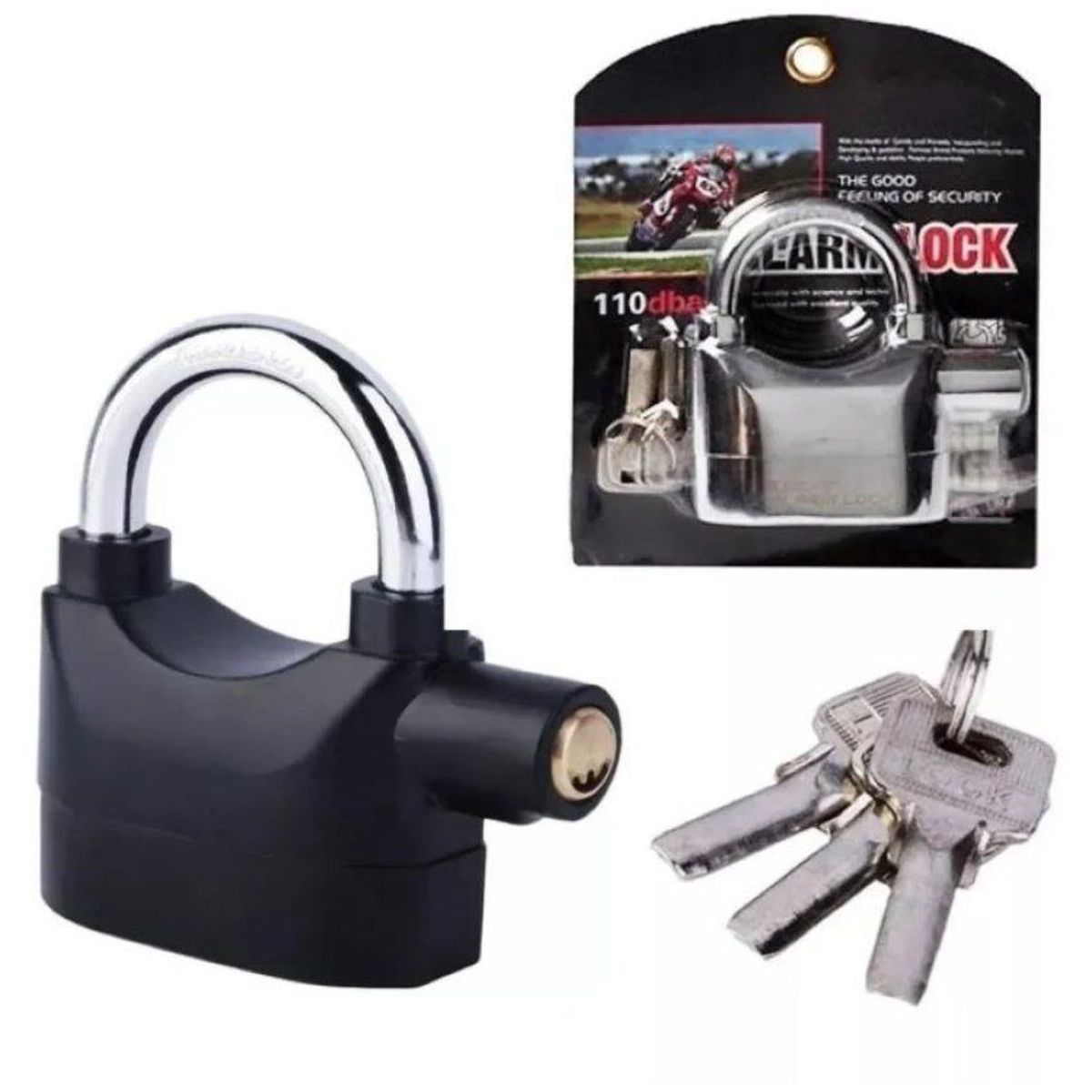 ZHOPI CO - Candado Alarma De Seguridad Para Motos  Bicicletas