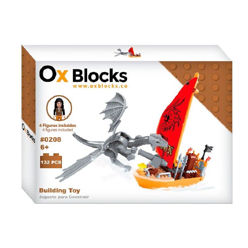 OX BLOCK - Ox pirates - juguete para construir 132 piezas