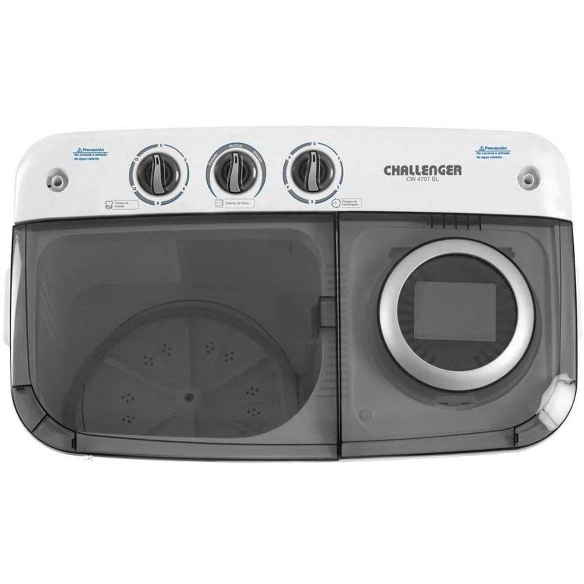 CHALLENGER - Lavadora Doble Tina Challenger 7Kg 15 libras Semiautomática CW4707BL