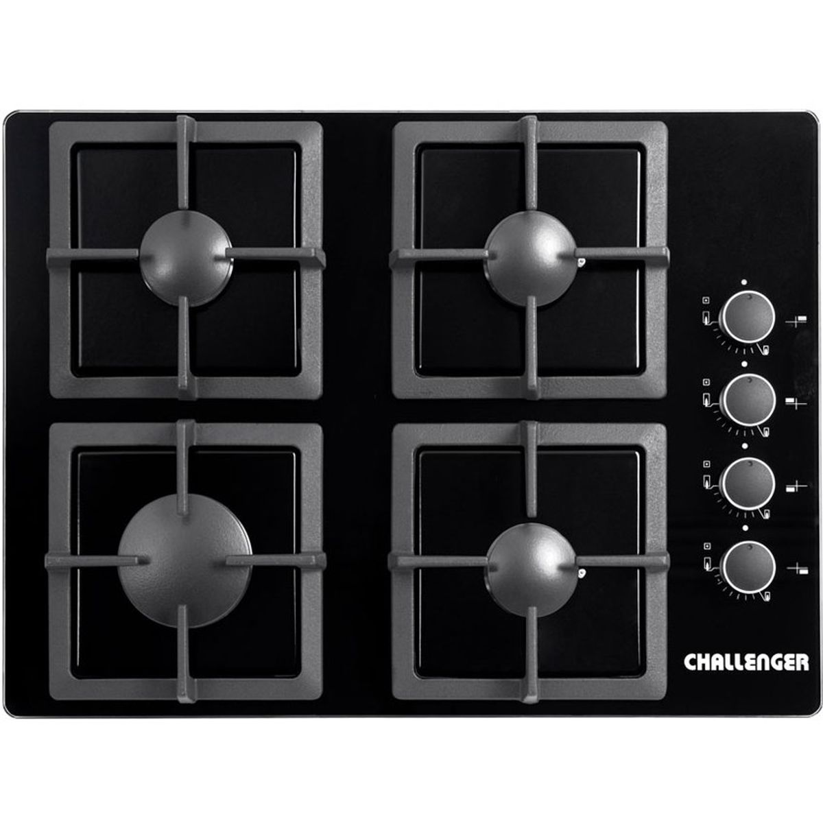 CHALLENGER - Estufa Gas Natural 4 Puestos Challenger- SQ6759 / Vidrio Templado