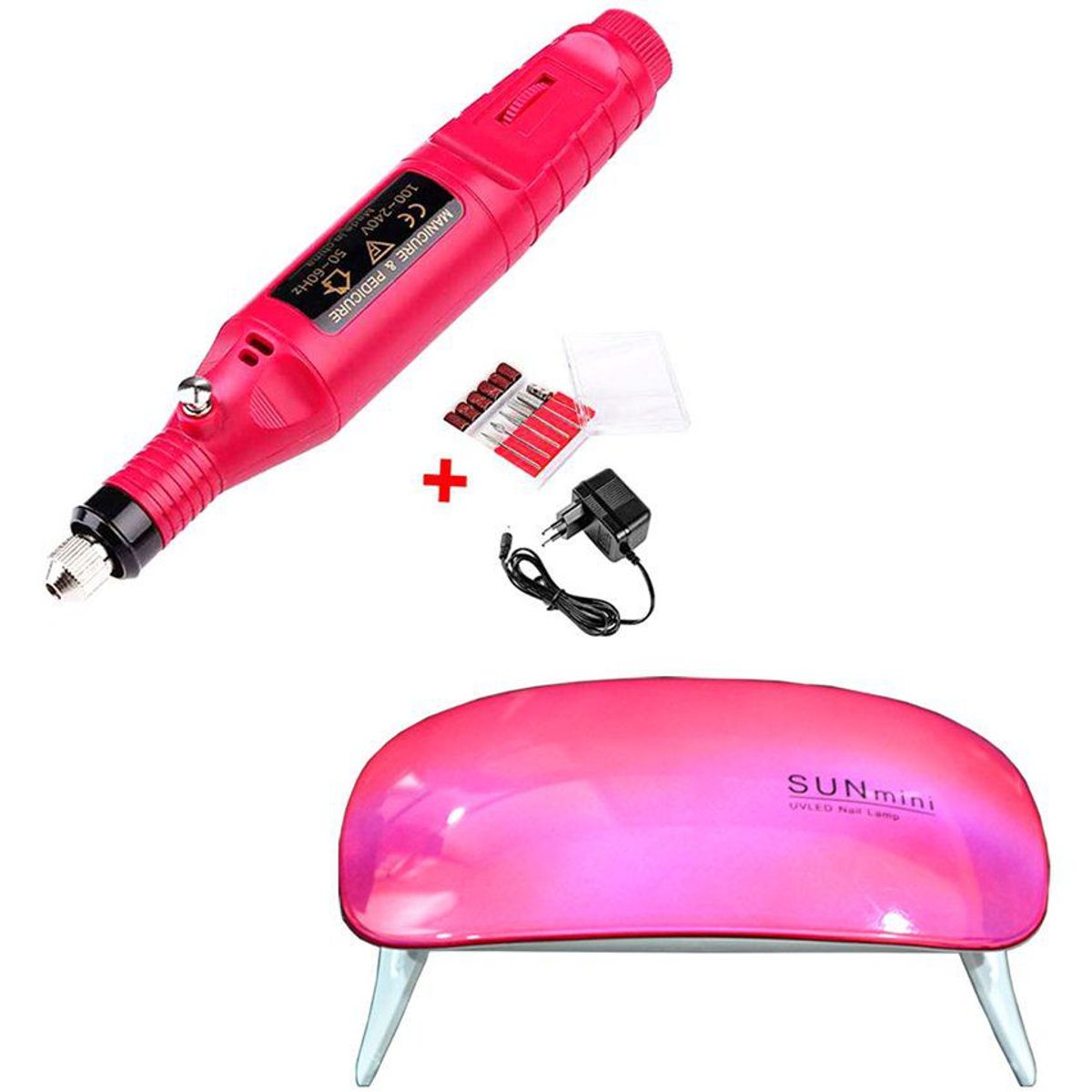 ZHOPI CO - Combo Pulidor UÃ±as  Mini Lampara Y Uv Led Manicure