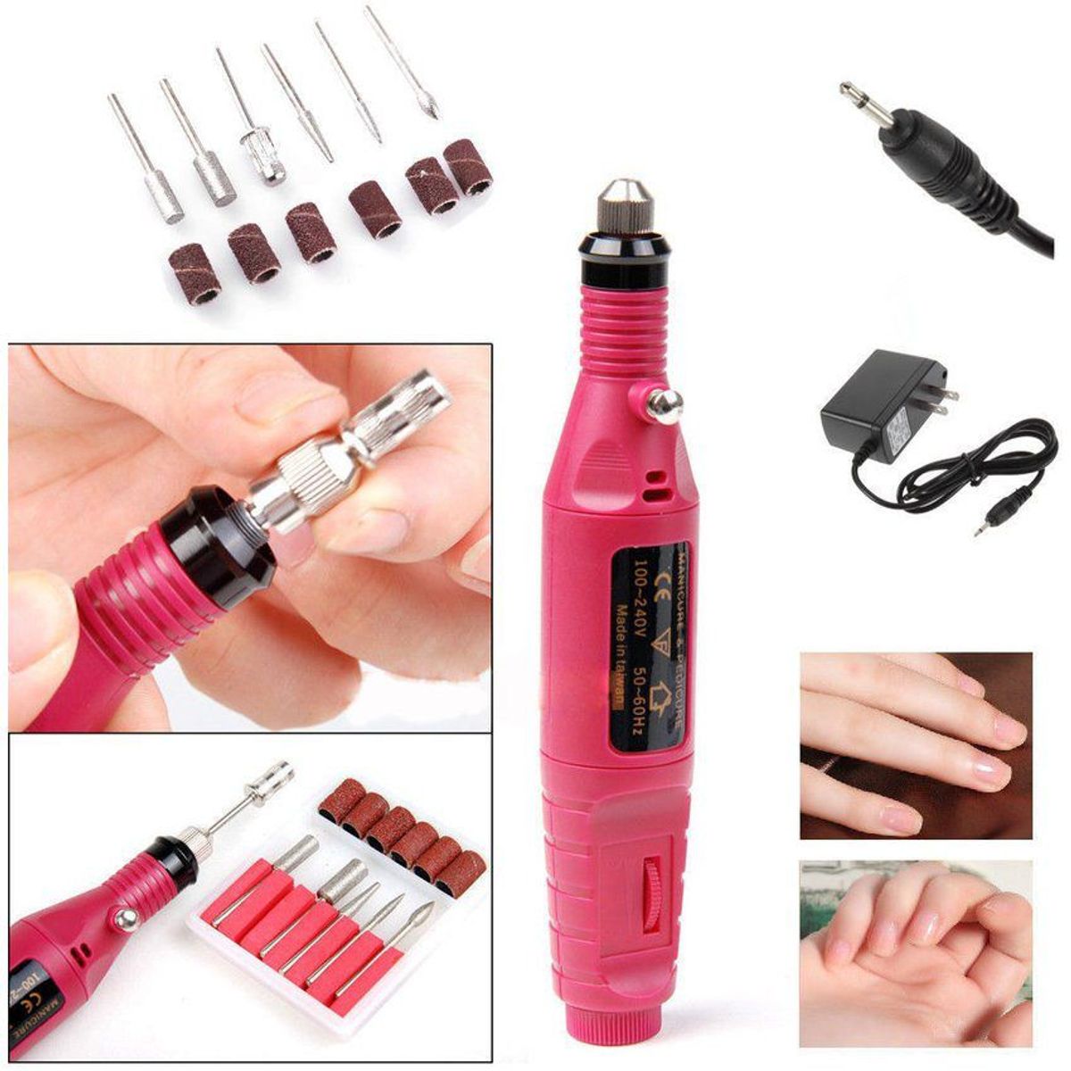 ZHOPI CO - Combo Pulidor UÃ±as  Mini Lampara Y Uv Led Manicure