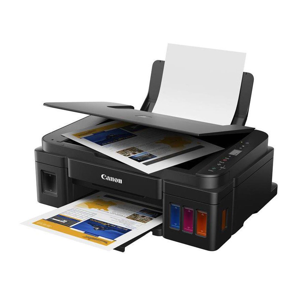 CANON - Impresora multifuncional canon pixma g2110 negra incluye suministros
