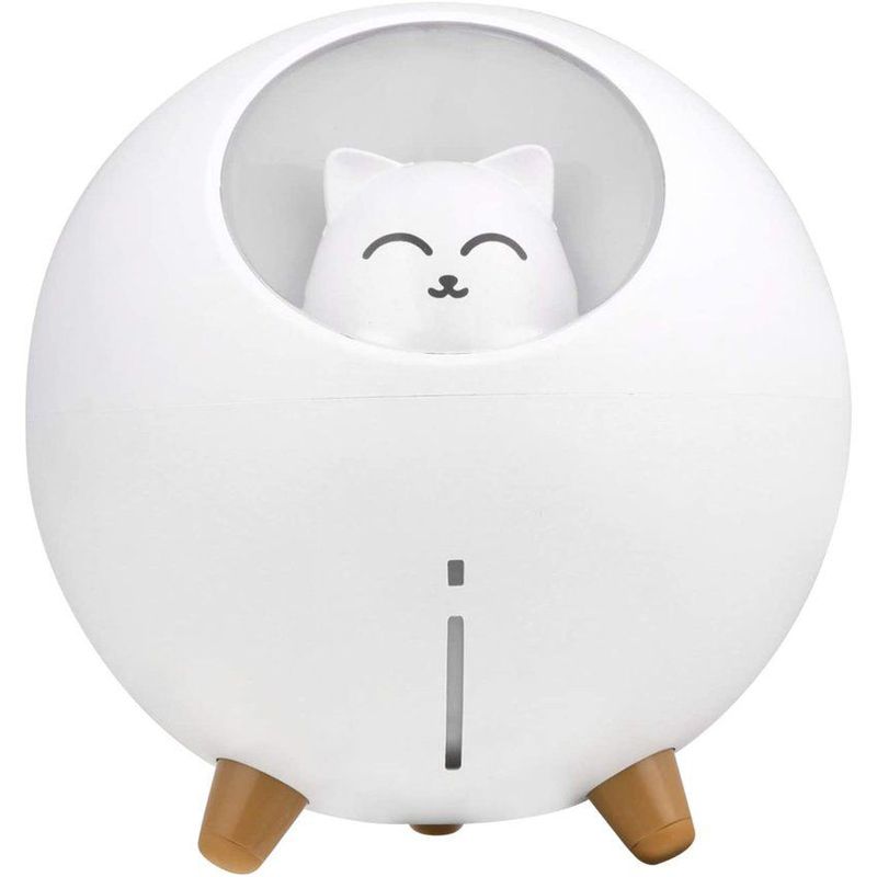 ZHOPI CO - Difusor Humificador De Aromas Ultrasonico De Gato Con Luz 220 ml