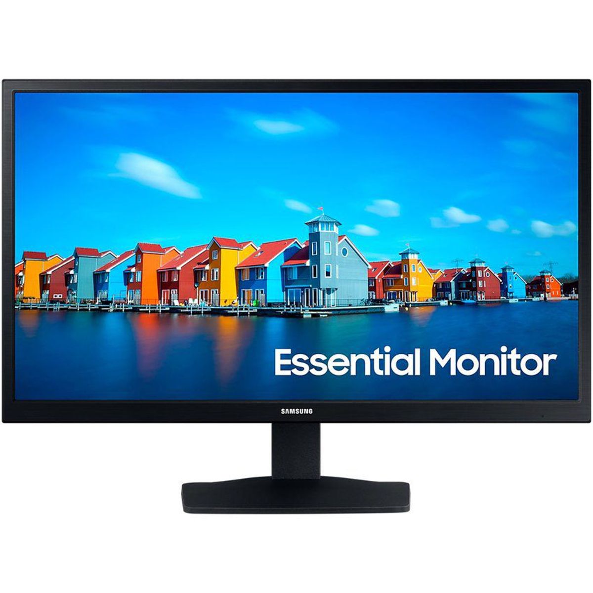 SAMSUNG - Monitor Samsung 22 pulgadas plano FHD amplio ángulo de visión - 60Hz