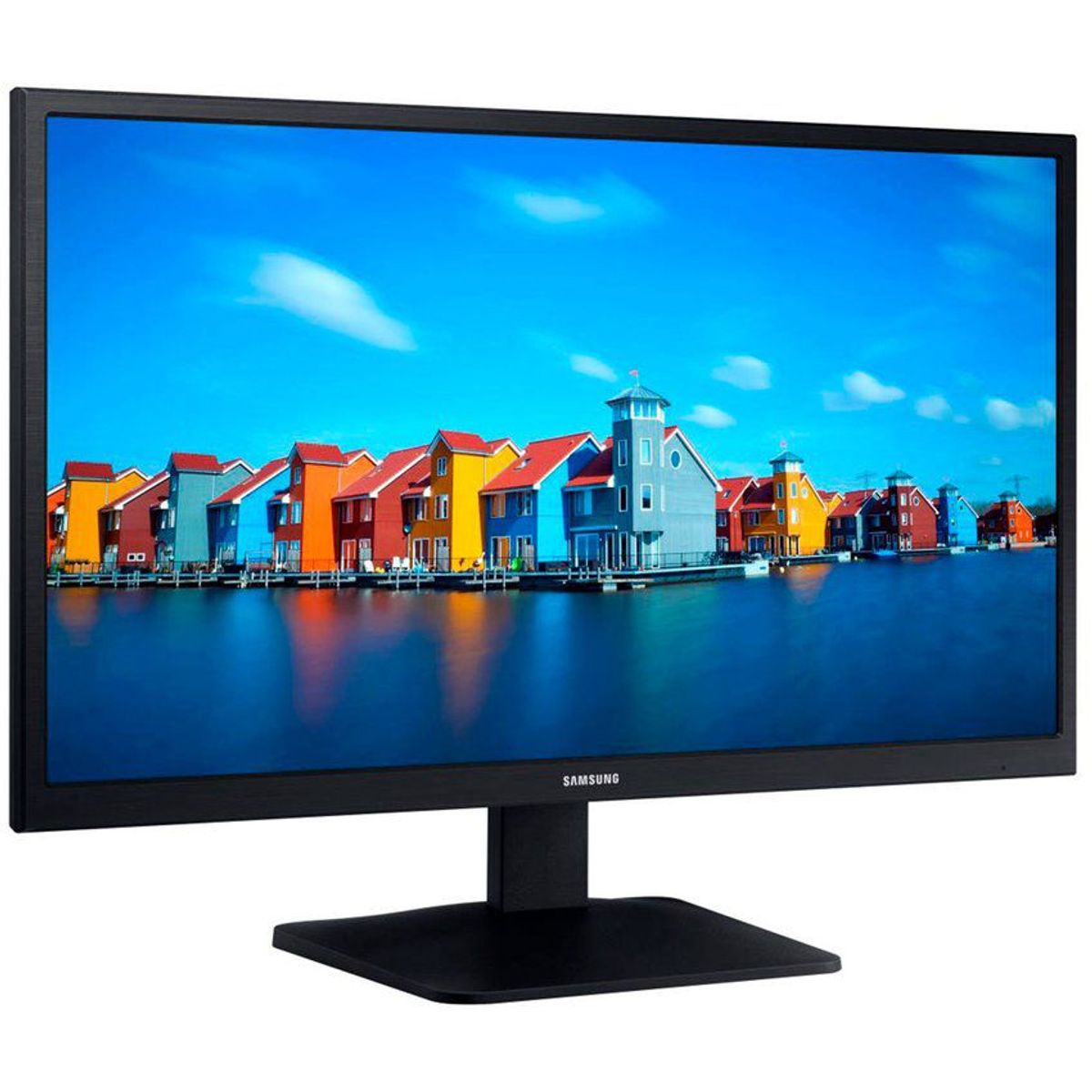 SAMSUNG - Monitor Samsung 22 pulgadas plano FHD amplio ángulo de visión - 60Hz