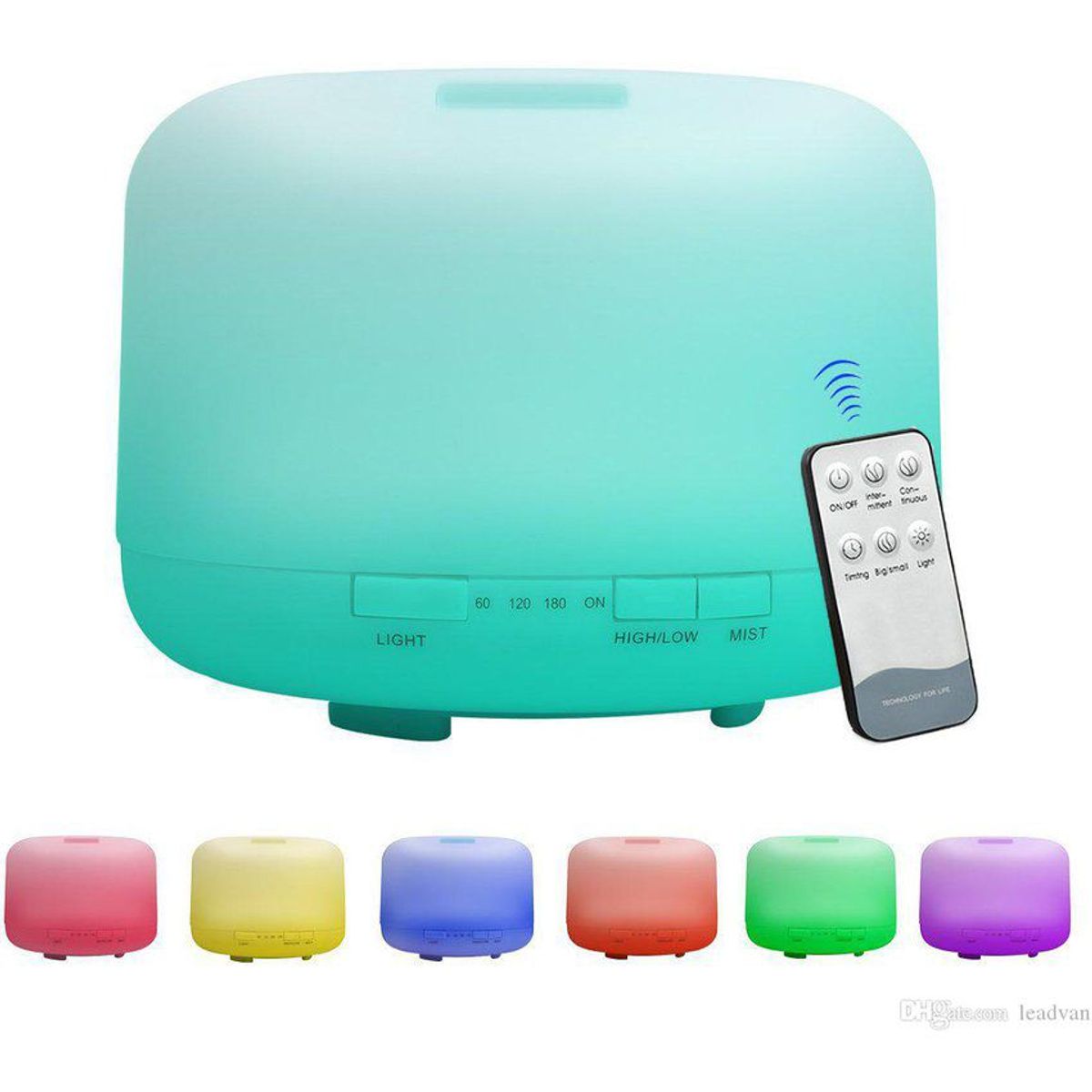 ZHOPI CO - Humidificador difusor de aromas tv grande 500ml  + control