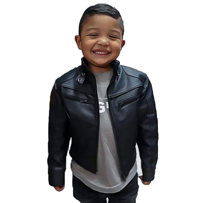 SYK - Chaqueta para niño tipo piloto de cuerotex.
