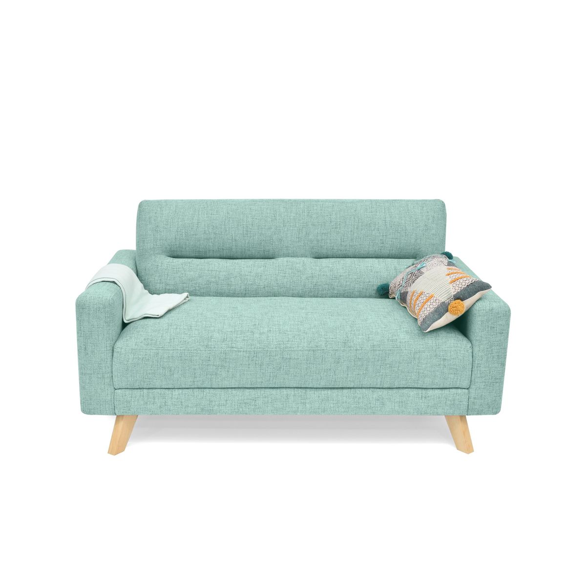 VENECIA - Sofa 2 puestos barza 150x82x83 en tela poliester aqua_.