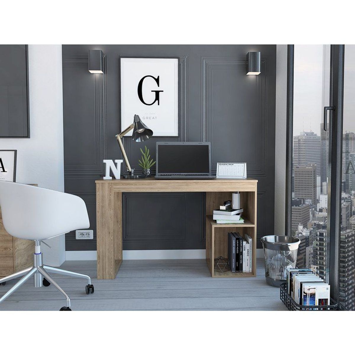 RTA MUEBLES - Escritorio astana rta muebles elm 5253 miel