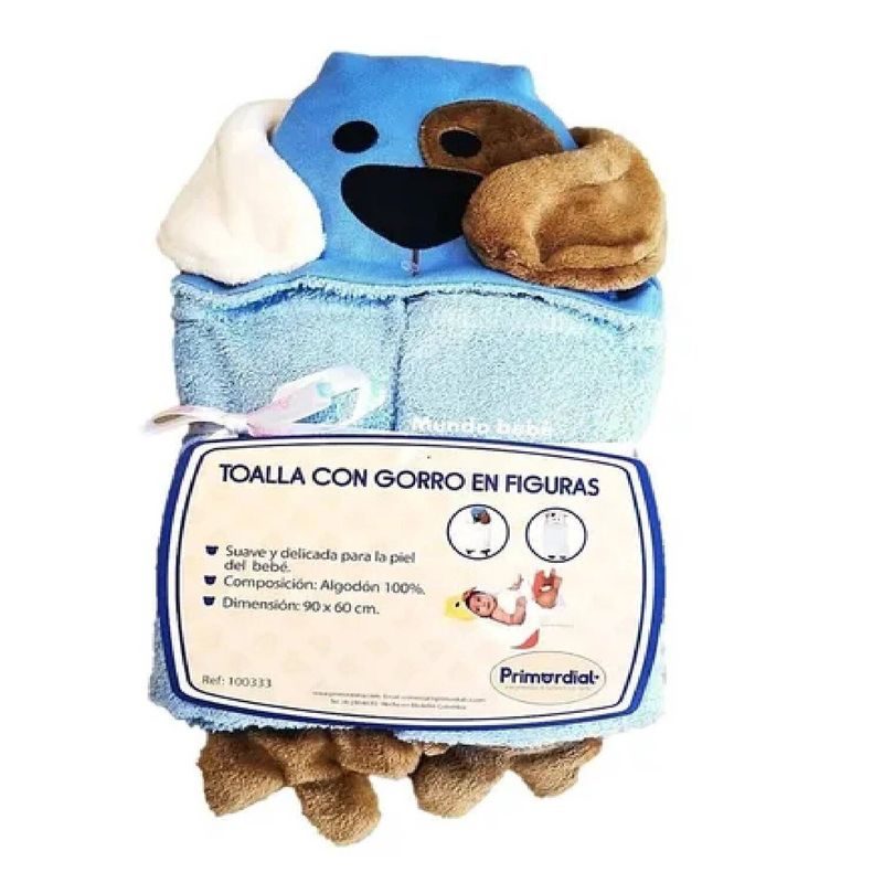 MUNDO BEBE - Toalla bebe de baño super absorbente con capota