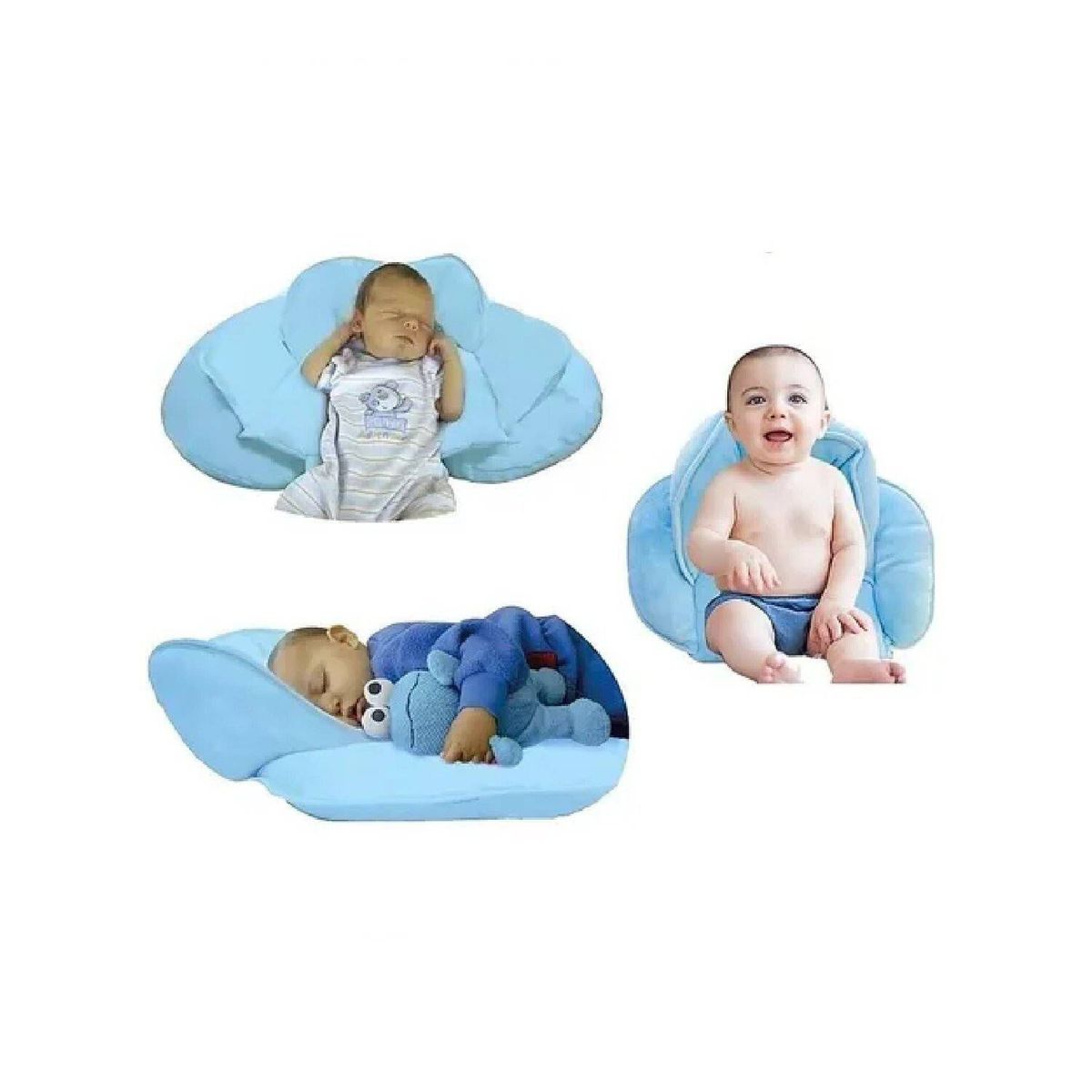 MUNDO BEBE - Almohada cojín bebe niño  multiusos para bebé