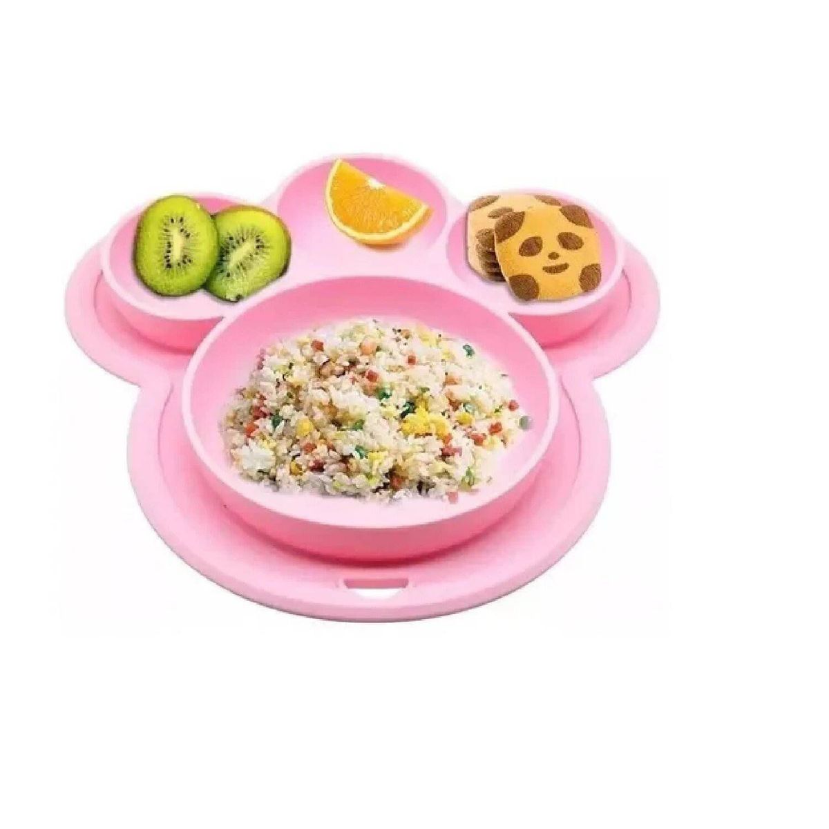 MUNDO BEBE - plato silicona para bebe niña para bebé