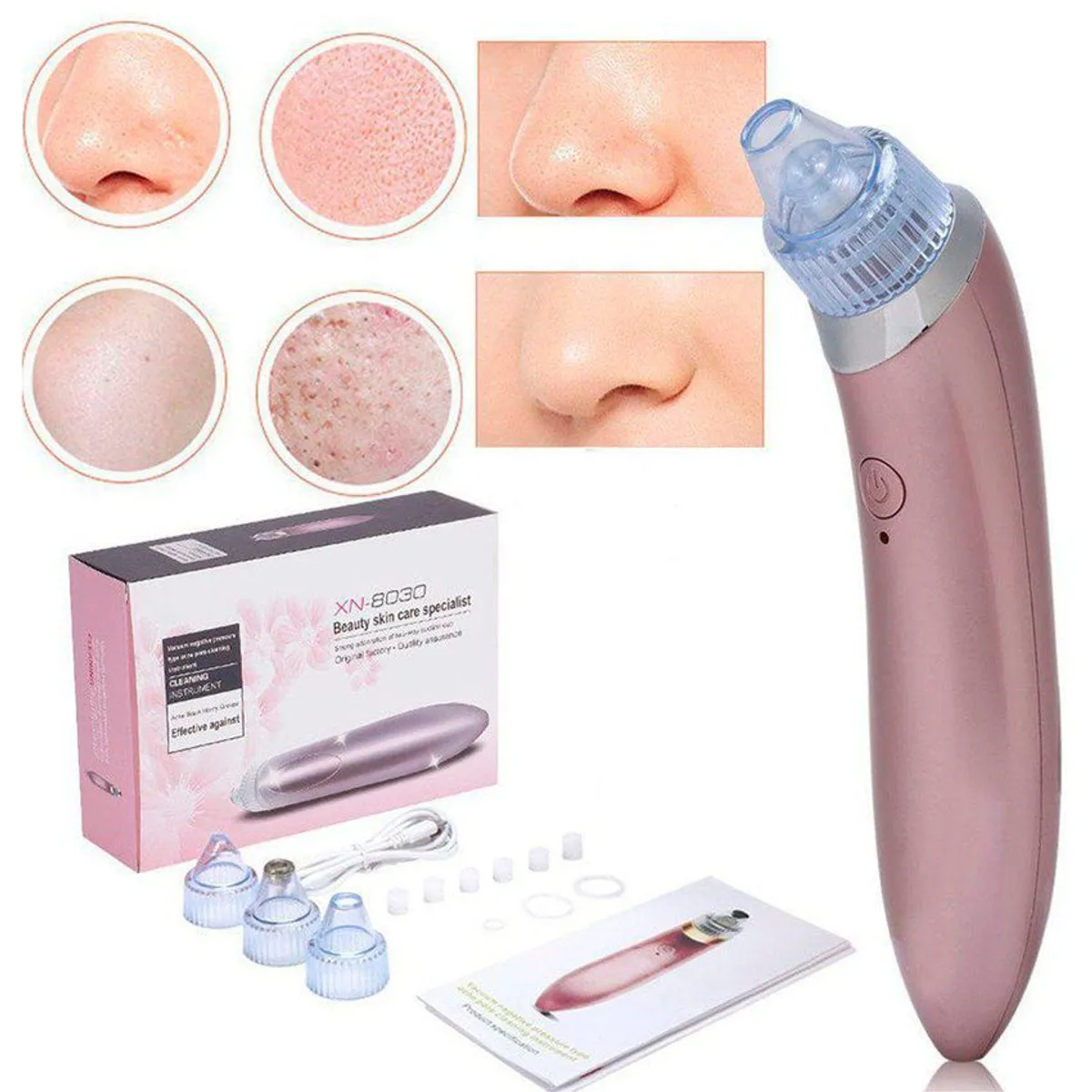 GENERICO - Removedor Extractor Puntos Negros Espinillas Poros Digital Recargable