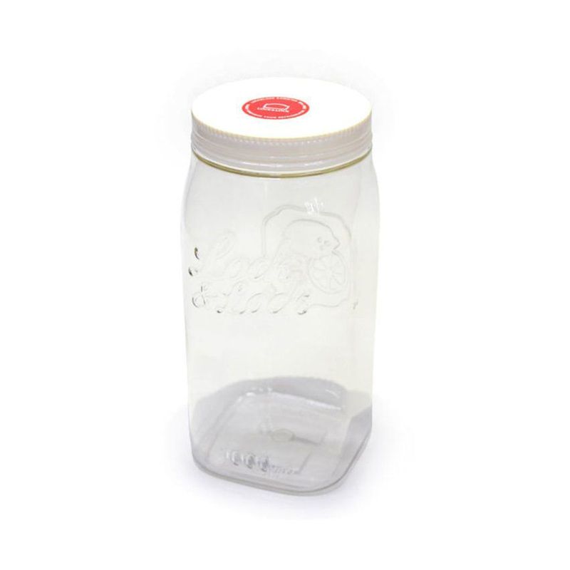 LOCK AND LOCK - Recipiente decorativo alto tapa rosca 1l blanco