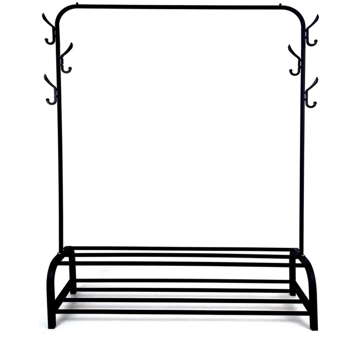 INDUHOGAR - Perchero exhibidor con zapatera multifuncional 3 en 1