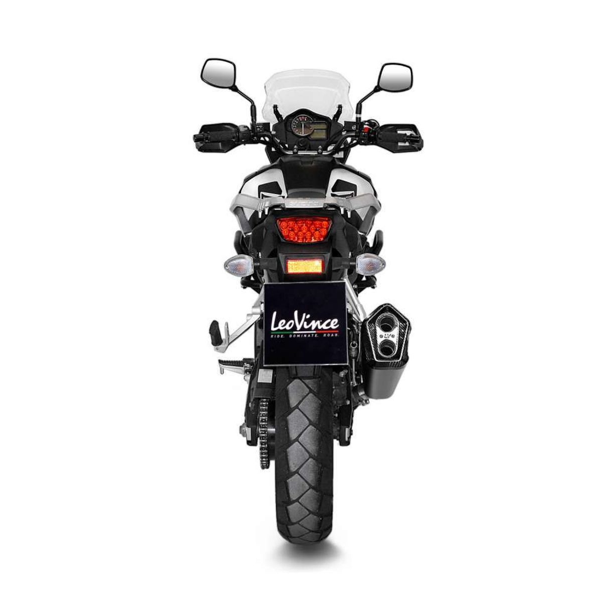 LEOVINCE - Exosto slip-on leovince lv12 inox suzuki v-strom 1000 abs/ xt