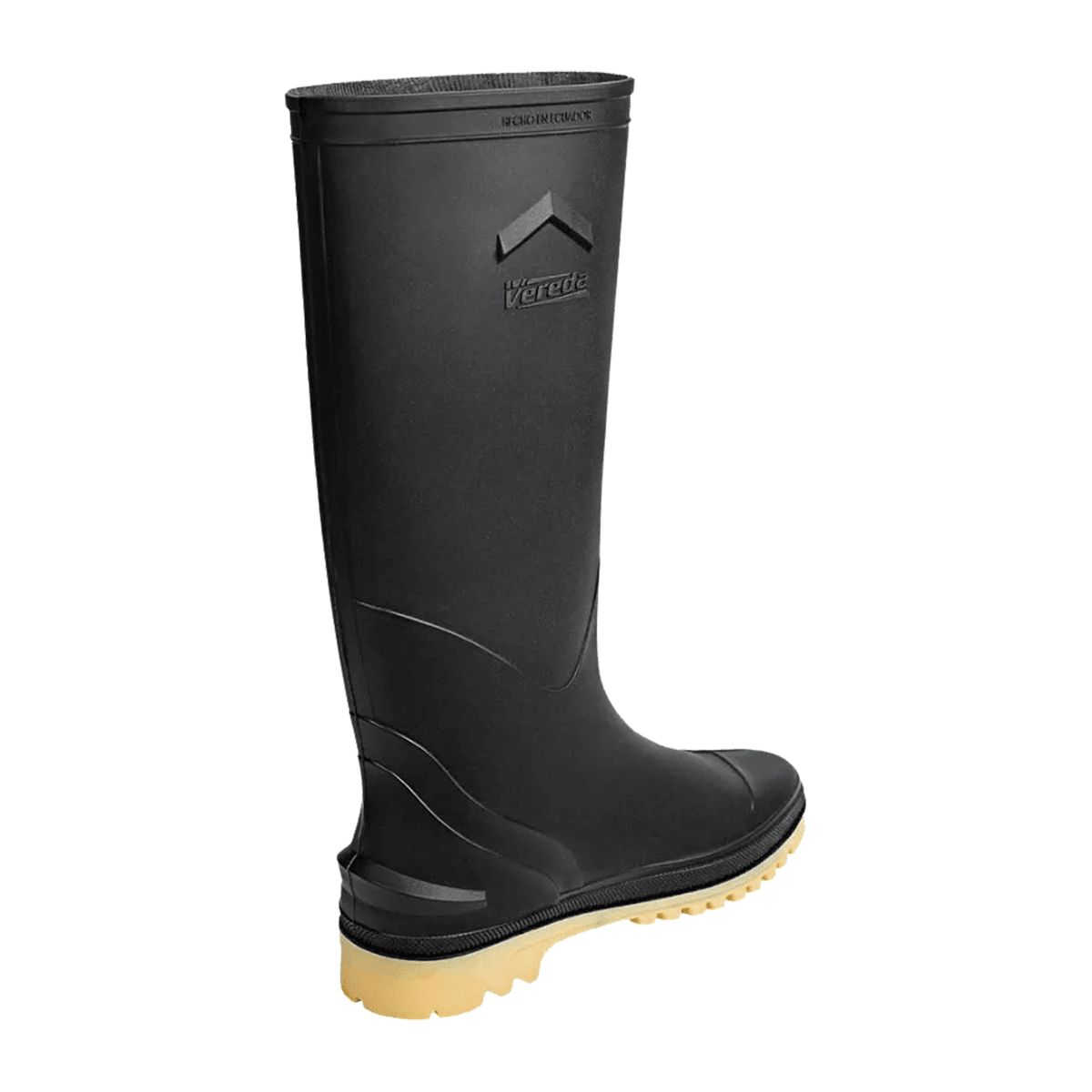 VENUS - Botas de Caucho Color Negro Marca Vereda Suela Amarilla